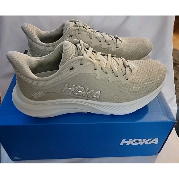 Hoka Solimar training shoes in the Nimbus Cloud/Shortbread color.  Street Wear - Picture 3 of 5